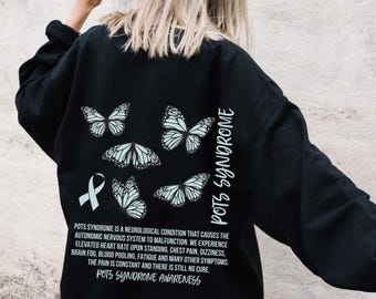 Pots Syndrome Sweater Pots Syndrome Awareness Pots Syndrome Dysautonomia Eds Flare Day Spoonie Pots Shirt Chronic Illness Rare Disease Shirt