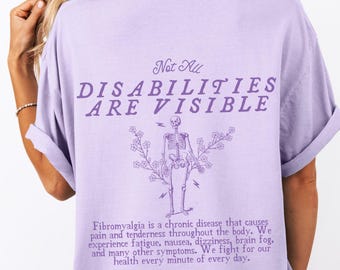 Fibromyalgia Shirt Fibromyalgia Warrior Fibro Shirt Hidden Disability Flare Day Fibromyalgia Awareness Fibromyalgia Gift Chronic Illness