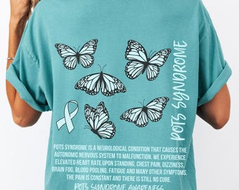 Pots Syndrome Shirt Pots Syndrome Awareness Pots Syndrome Dysautonomia Eds Flare Day Spoonie Pots Shirt Chronic Illness Rare Disease Shirt
