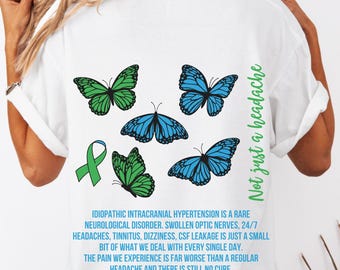 IIH Shirt IIH Awareness Migraine Shirt Idiopathic Intracranial Hypertension Chronic Illness Rare Disease Care For Rare Headache Shirt