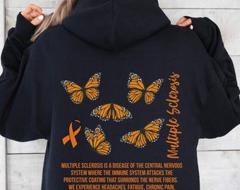Multiple Sclerosis Hoodie Spoonie Hidden Disability Hoodie Invisible Illness Hidden Disability Shirt MS Warrior Strong Autoimmune Disease