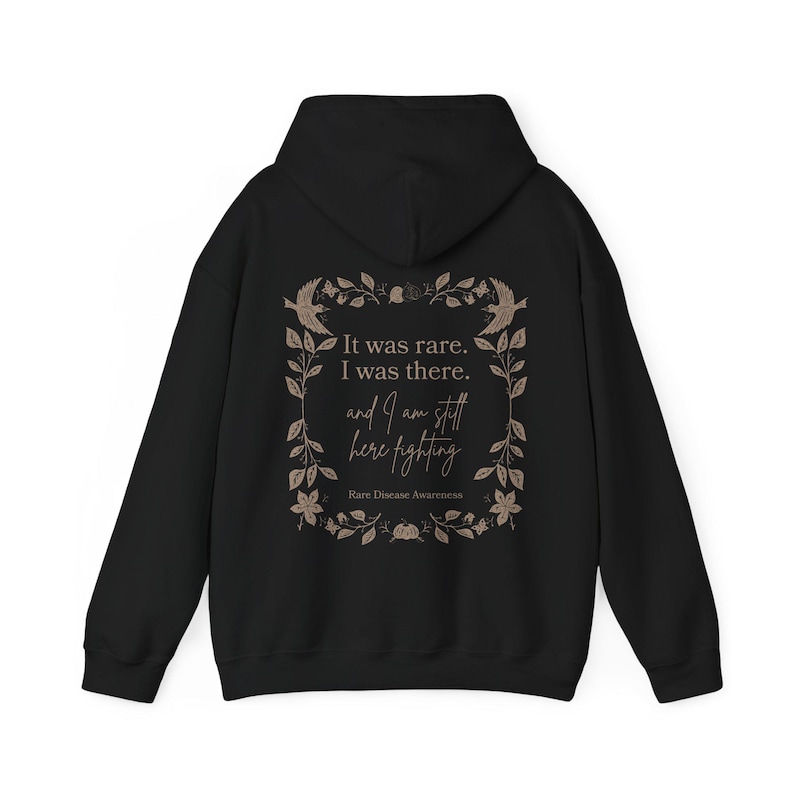 Rare Disease Hoodie Chronic Illness Hoodie Hidden Disability Shirt Dysautonomia Shirt Pots Syndrome Fibromyalgia Lupus Endometriosis Eds Black