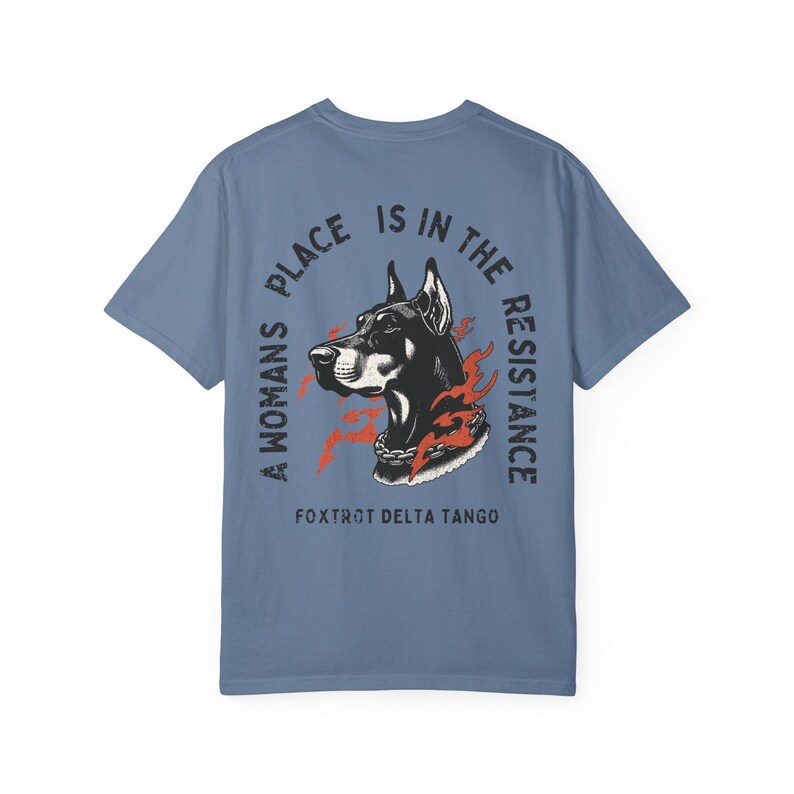 FDT Shirt Subtiler Fick Donald Trump Shirt Trump saugt Dobermann Shirt Politisches Anti-Trumpf-Shirt Niemals Trumpf-Shirt Anti-Trumpf-Geschenk Blue Jean