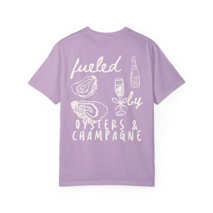 Camisa de ostras Camisa de ostras de Maine Camisa de champán Suéter de ostras Estilo inspirado en el océano Camisa de Cape Cod Estética costera Chica tomate Verano Orchid