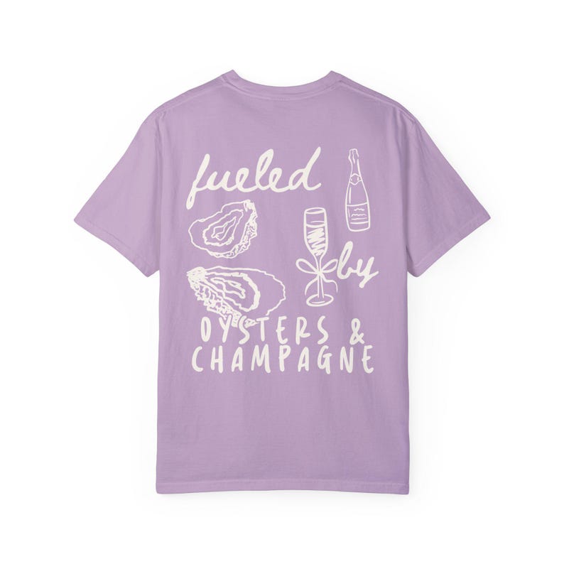 Camisa de ostras Camisa de ostras de Maine Camisa de champán Suéter de ostras Estilo inspirado en el océano Camisa de Cape Cod Estética costera Chica tomate Verano Orchid