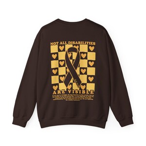 Endometriosis Sweatshirt Endo Strong Endo Warrior Sweatshirt Rare Disease Sweatshirt Spoonie Chronic Illness Flare Day Endo Awareness Dark Chocolate