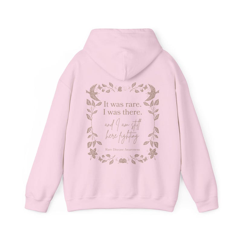 Rare Disease Hoodie Chronic Illness Hoodie Hidden Disability Shirt Dysautonomia Shirt Pots Syndrome Fibromyalgia Lupus Endometriosis Eds Light Pink