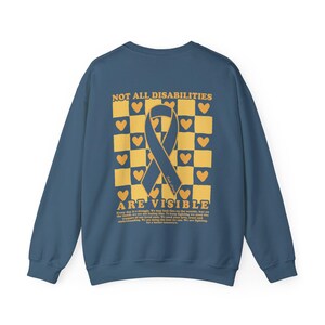 Endometriosis Sweatshirt Endo Strong Endo Warrior Sweatshirt Rare Disease Sweatshirt Spoonie Chronic Illness Flare Day Endo Awareness Indigo Blue