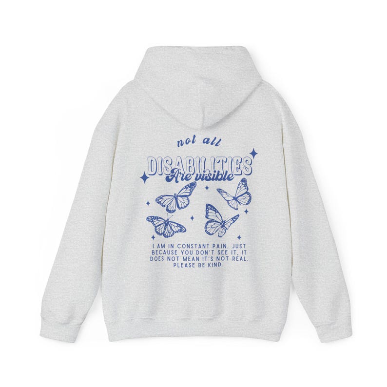 Pots-syndrom Hoodie Psychische Gesundheit Schmetterling Hoodie Behinderung Hoodie Chronische Krankheiten Unsichtbare Krankheiten Eds Fibromyalgia LupusEndometriose Ash