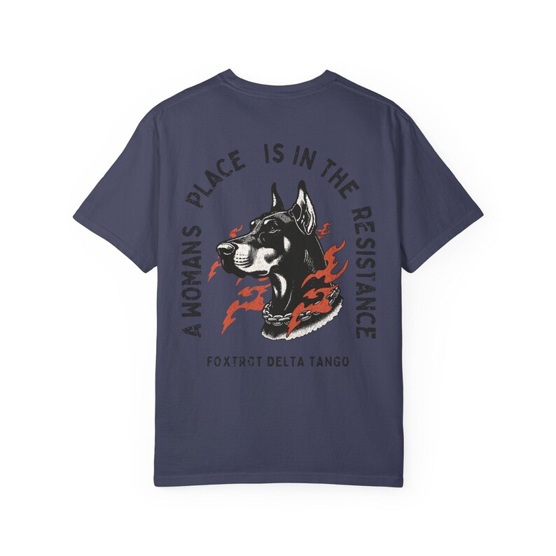 FDT Shirt Subtiler Fick Donald Trump Shirt Trump saugt Dobermann Shirt Politisches Anti-Trumpf-Shirt Niemals Trumpf-Shirt Anti-Trumpf-Geschenk Denim