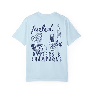 Camisa de ostras Camisa de ostras de Maine Camisa de champán Suéter de ostras Estilo inspirado en el océano Camisa de Cape Cod Estética costera Chica tomate Verano Chambray
