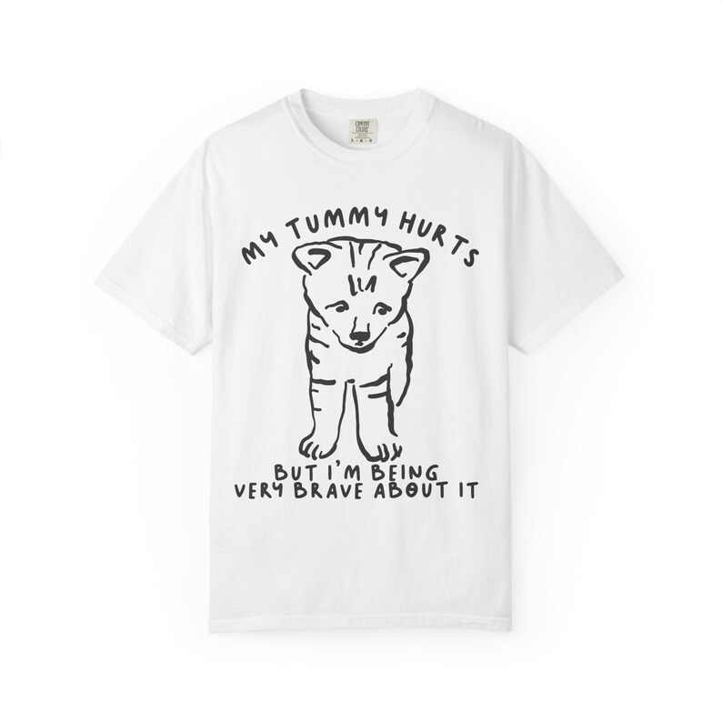 Camiseta "Me duele la barriga", "Amante de los gatos", "Enfermedad crónica", "SII", "Enfermedad crónica", "Síndrome del intestino irritable", "Enfermedades crónicas", "Síndrome de Tourette", "Eds", "Fibromialgia", "SII" White
