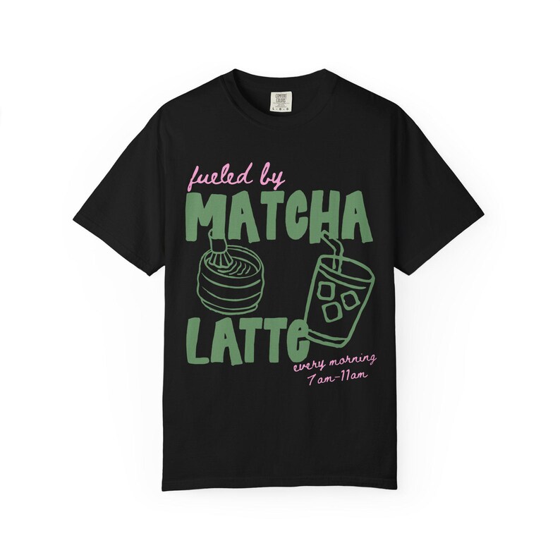 Matcha Shirt Matcha Lover Shirt Matcha Tshirt Matcha Latte T Shirt Matcha Club Shirt Matcha Tomato Girl Matcha Apparel Matcha Lover Gift Black
