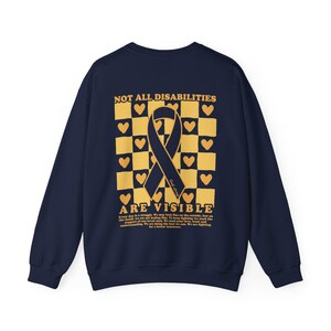 Endometriosis Sweatshirt Endo Strong Endo Warrior Sweatshirt Rare Disease Sweatshirt Spoonie Chronic Illness Flare Day Endo Awareness Navy