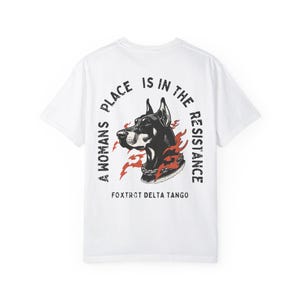 FDT Shirt Subtiler Fick Donald Trump Shirt Trump saugt Dobermann Shirt Politisches Anti-Trumpf-Shirt Niemals Trumpf-Shirt Anti-Trumpf-Geschenk White
