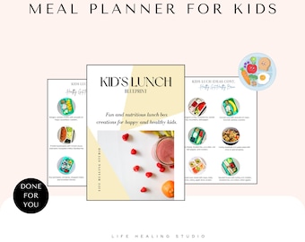 Kids Lunch Planner: Healthy Meal & Snack Ideas (Digital Download)