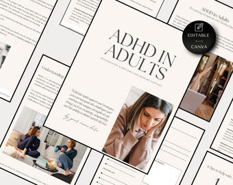 Adult ADHD Digital Planner, Customizable To-Do List (Canva Template)