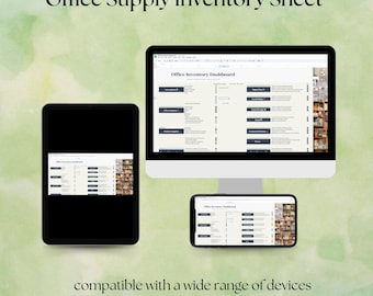 Editable Product Inventory List: Small Business Tracker (Google Sheets)