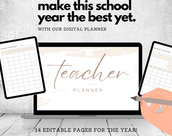 2024-2025 Teacher Planner, Homeschool Plan Template (Digital)