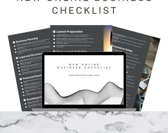 Online Business Startup Checklist (Digital Download)
