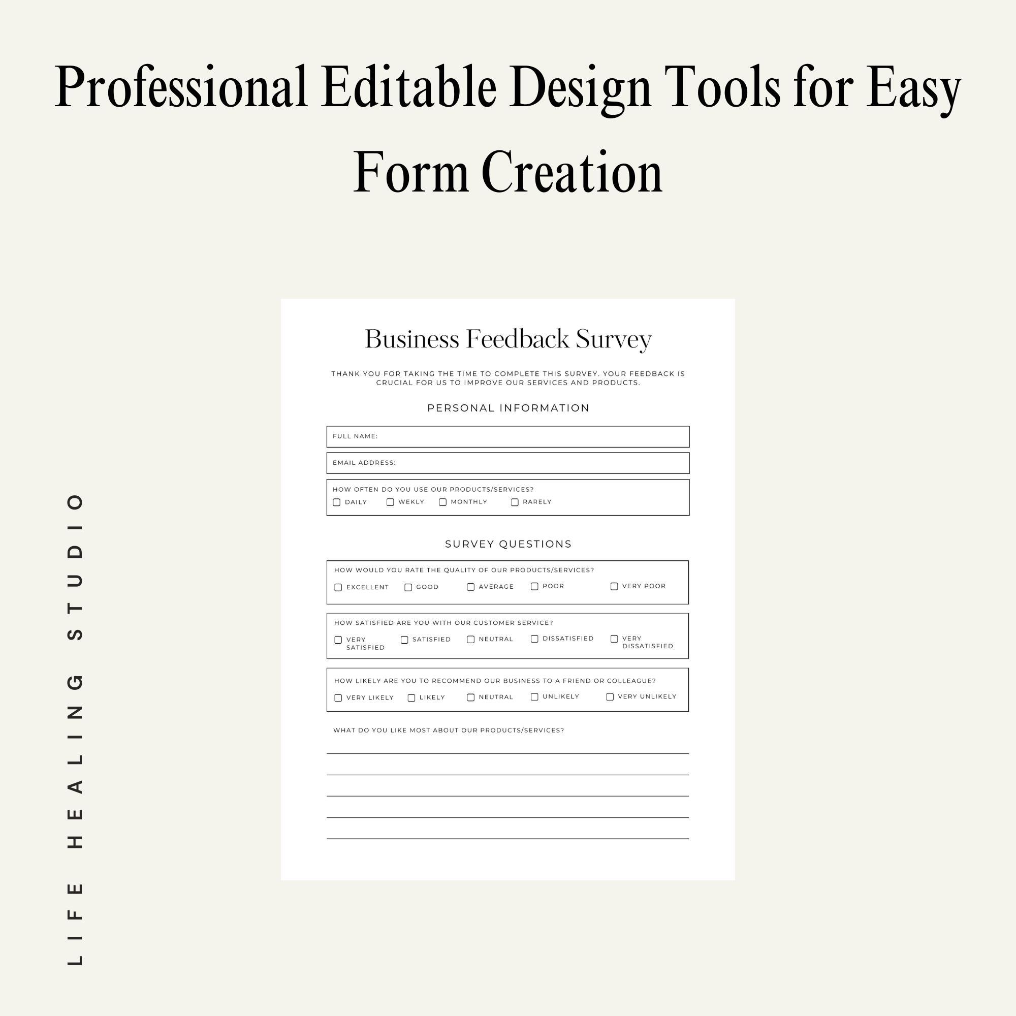 Ready-made Form Kits Easy Form Creation Simple Form Builder Editable ...