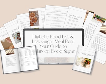 Pre-Diabetes-Lebensmittelliste für Prediabetes Zuckerarme Lebensmittel Meal-Plan Prediabetes-Lebensmittelkarte und Lebensmittelliste Typ-2-Diabetes-Diätkarte