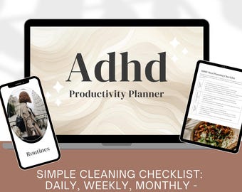 ADHD Digital Planner: Daily, Weekly, Adult iPad Planner (GoodNotes)
