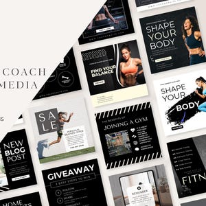 Bearbeitbare Instagram Fitness Posts Personal Trainer Canva Post Bearbeitbare Canva Vorlagen Instagram Fitness Vorlagen Fitness Coaching Instagram