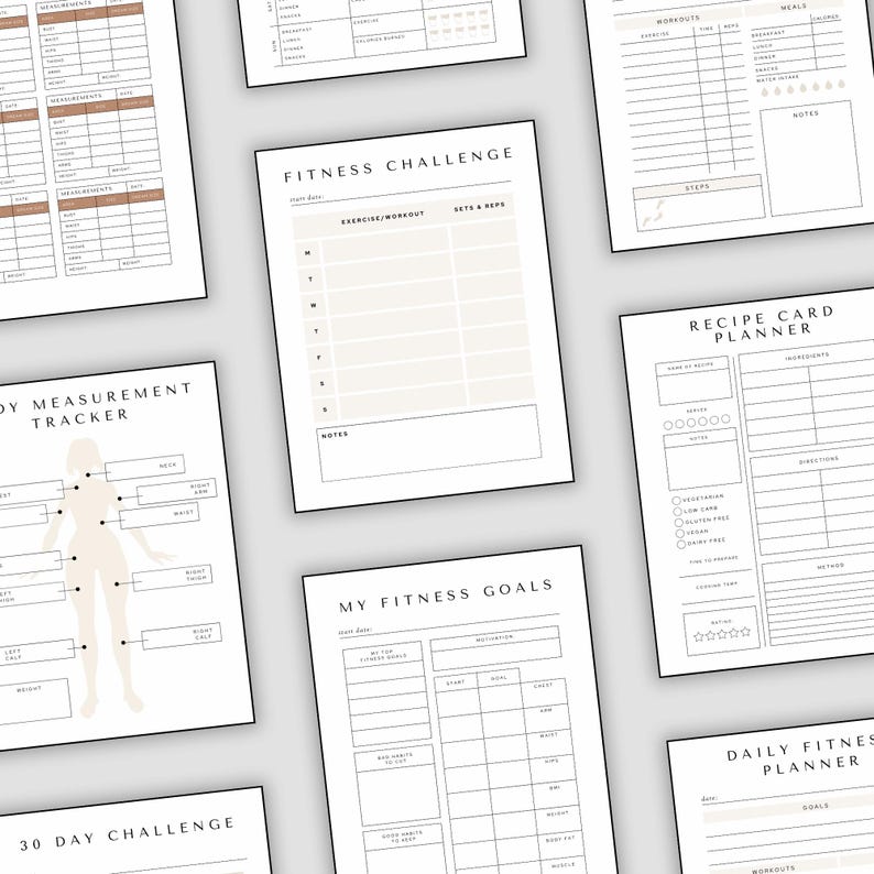 Weight Loss Flyer Canva Weight Loss Journal Fitness Template GLP Guide ...