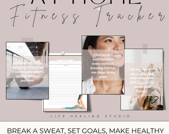 Pianificatore di fitness digitale Diario di fitness e perdita di peso Diario di fitness non datato Pianificatore di allenamento Monitoraggio delle calorie Pianificatore dei pasti GoodNotes
