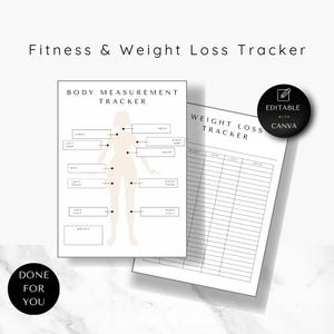 Weight Loss Flyer Canva Weight Loss Journal Fitness Template GLP Guide Digital Journal GLP-1 Editable Tracker Template