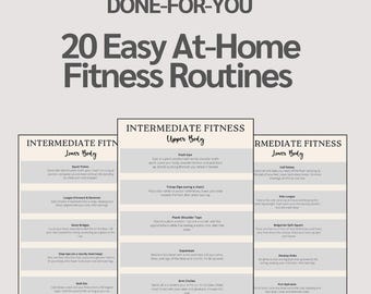 At-Home Fitness Program: 20 Simple Workouts (Digital Download)