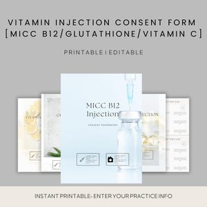 Vitamin C Vit D3 Vit B12 Spritze Kundeneinnahme Formen Bearbeitbare Aufnahme Kundeneinnahme und Einverständniserklärung Vitamin Schuss Einverständniserklärung