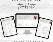 Customizable Resume CV Template, Simple Professional Design (Digital Download)