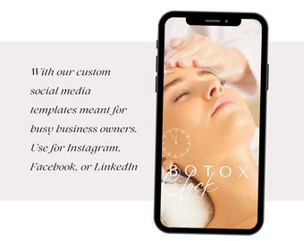 Modelos de Instagram de Botox Modelos de Instagram de Preenchimento Postagens de Mídias Sociais de Enfermeiros Injetores Postagens de Enfermeiros Esteticistas Modelos de Medspa Postagens de Cuidados com a Pele