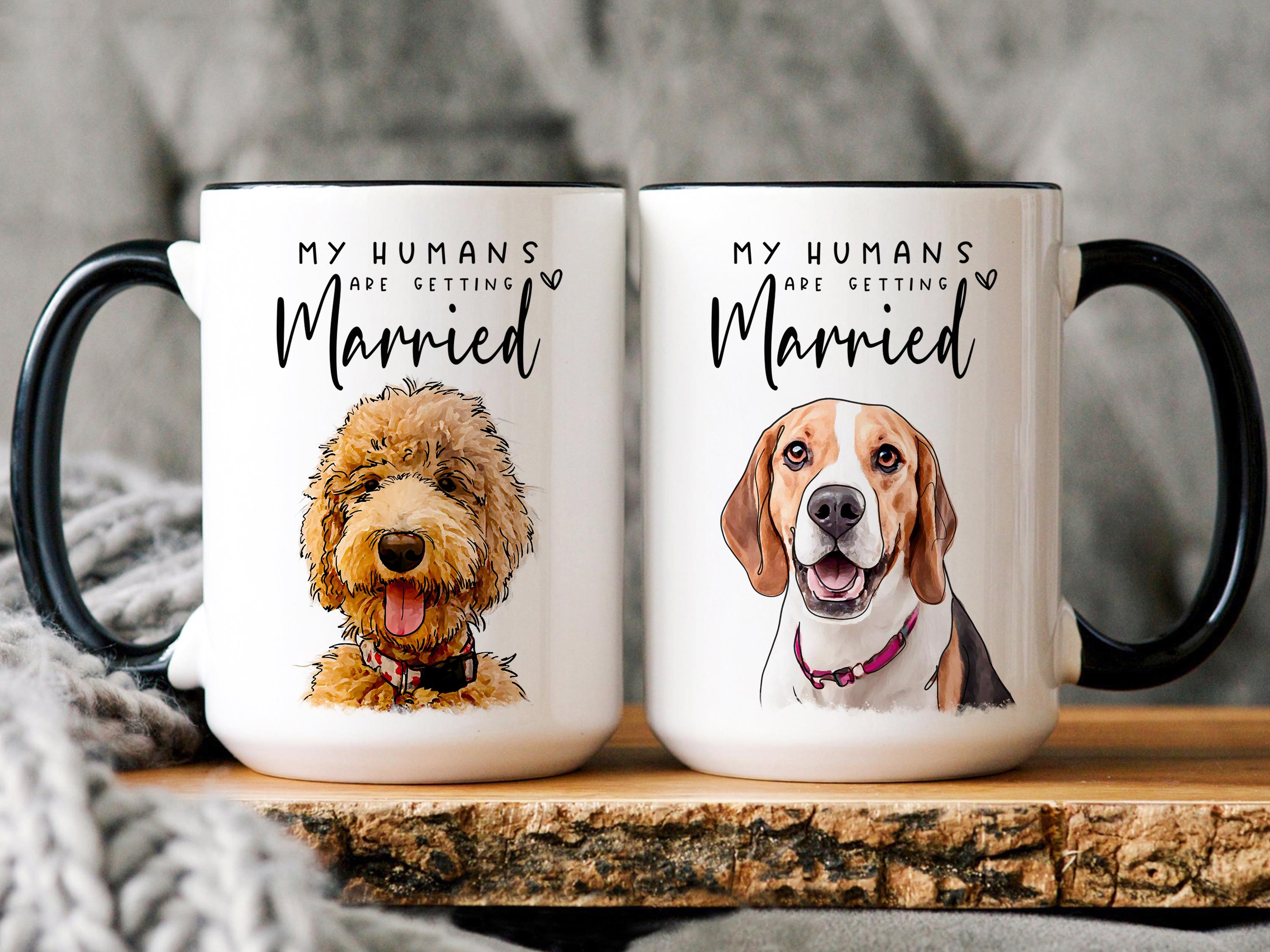 Custom Engagement Pet Mug, Engagement Pet Gift, Gifts for bride to be, Bachelorette Gift,Bridal Shower Gift, Engaged Mug, Newly Engaged Gift