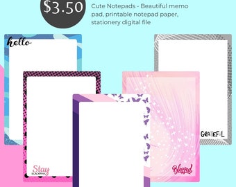 Cute and Bright Colors Notepads