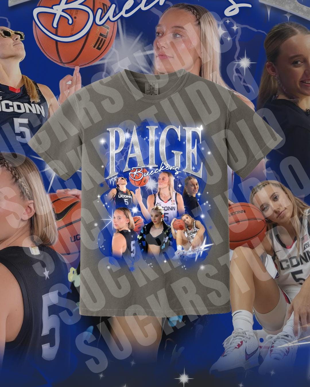 Paige Bueckers Rap Bootleg Merch Tee Vintage Graphic 90s Tshirt, Retro ...