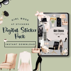 Girl Boss Sticker, Boss Babe, Empowerment Sticker, Feminist Sticker, Girl Power, Hustle Sticker, Female Entrepreneur, Boss Lady, Women Boss