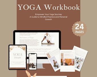 Yoga Workbook, Yoga Activity Sheet, Yoga Daily, Yoga Journal, Manual Yoga, Practice Guide, Yoga for Beginners, Yoga Pose Guide,Yoga Exercise
