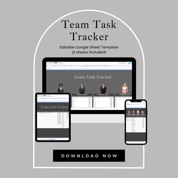 TEAM Task Tracker Google Sheet Task Tracker Teamwork Group Work Tracker Team Task Planner Team Task Google Tracker Team Planner Group Job