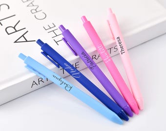 Personalisierbar Kunststoff Stift Set Partygeschenke, Niedlicher Schreibstift, Personalisierter Namensgravurstift, Ideales Geschenk für Hochzeitsgäste Brautjungfern