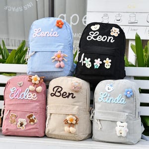 Personalized embroidery backpack, custom name backpack, back to school gift, kids gift, boys birthday gift, durable toddler backpack