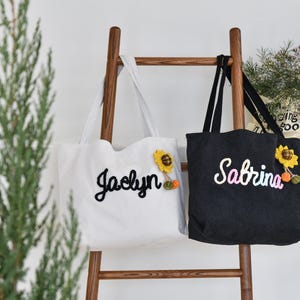 Sac à bandoulière personnalisé en velours côtelé - Pour les femmes actives - Idéal pour l'école, plusieurs couleurs, le travail ou les courses, un cadeau pour lui ou pour elle