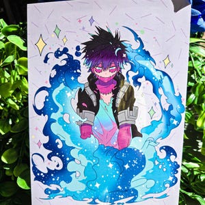 Raging Flames -Dabi art print