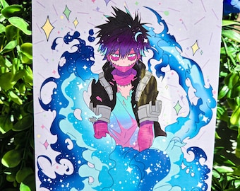Raging Flames -Dabi art print