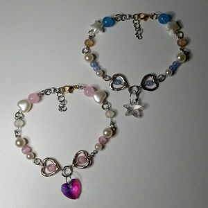 Pink and blue friendship bracelets | Matching bracelets
