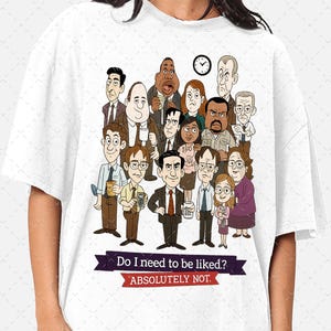 Maglietta con il cartone animato The Office, maglietta per fan di Dwight Schrute, regalo divertente per serie TV, maglietta grafica per gli amanti dell'ufficio, maglietta originale per il posto di lavoro