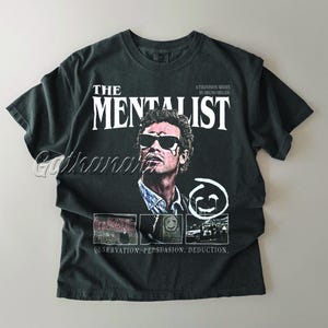 The Mentalist T-Shirt | Patrick Jane Shirt | Retro TV Show Poster Shirt | Bruno Heller