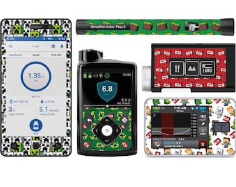 Pegatinas para dispositivos de diabetes / Bomba Ypso / Tandem Tslim / Medtronic Minimed 780G / Omnipod Dash / Calcomanía / Piel / Concientización sobre la diabetes / DT1 / 2504